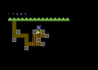 Screenshot from the game with Dan who dug some holes